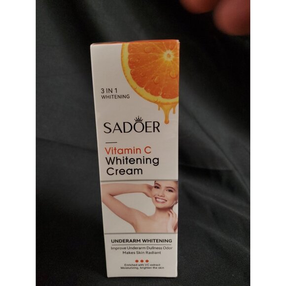 Sadoer Vitamin C Whitening Cream 3 in 1 Underarm Whitening 50g Exp.11/27 NEW - Picture 1 of 3